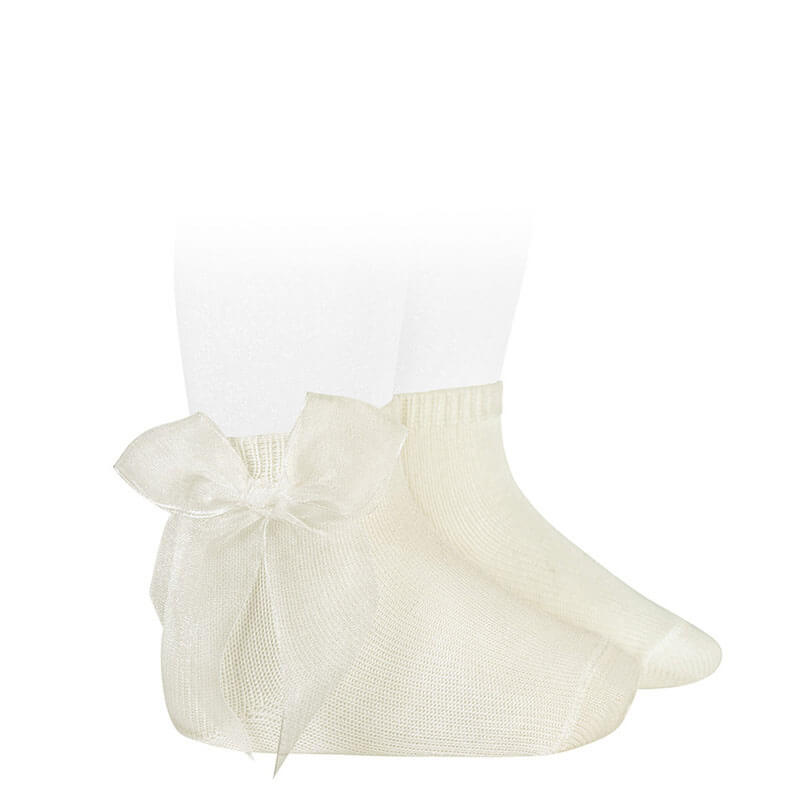 CONDOR Chaussettes Courtes Unies Noeud Tulle ma petite pointure 