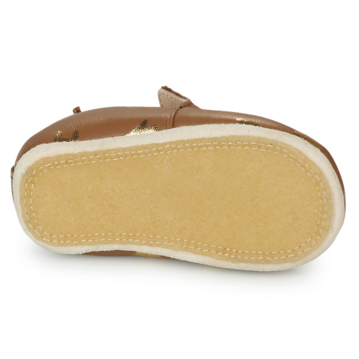 EASY PEASY Chaussons My Blublu ma petite pointure #couleur_camel-imprime-chat