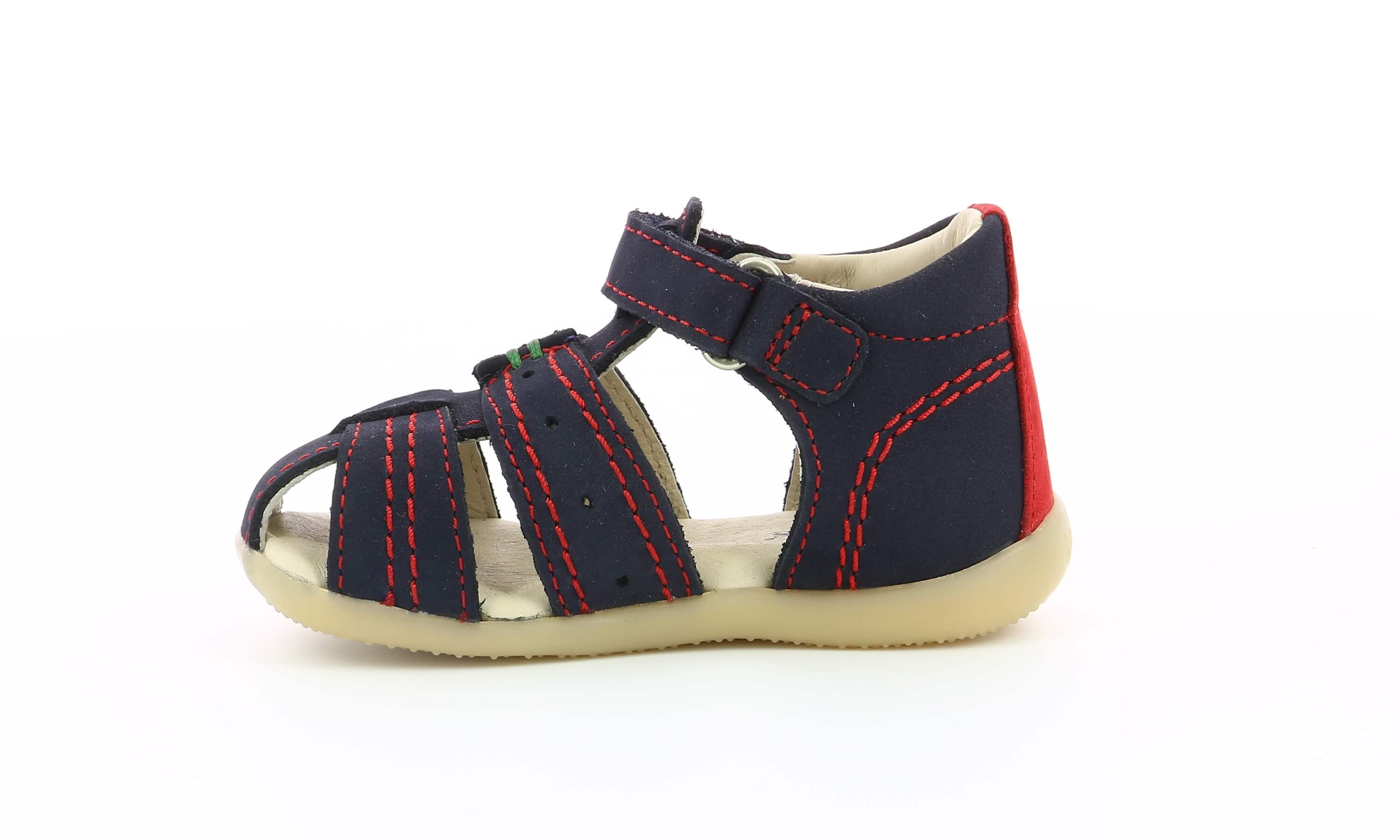 Sandales Kickers Bigbazar Marine Rouge