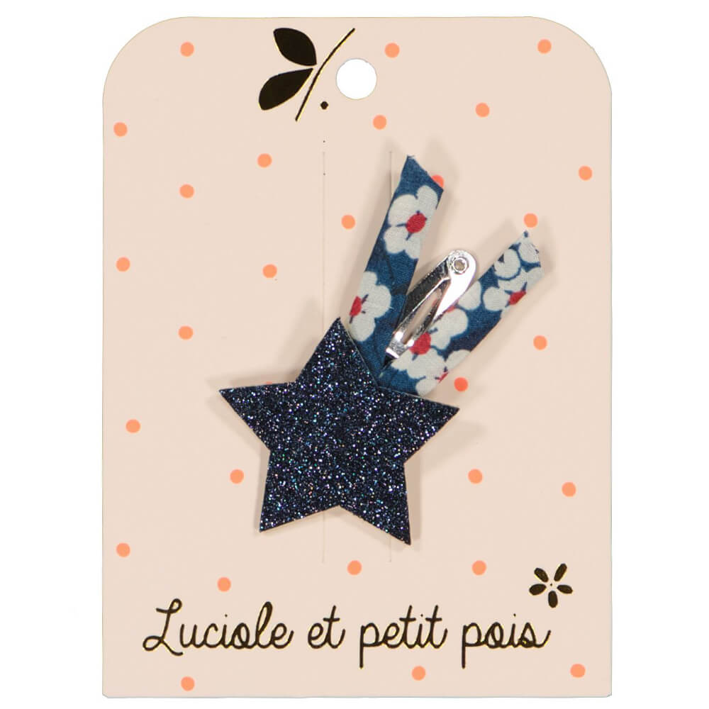 LUCIOLE ET PETIT POIS Barrette étoile filante ma petite pointure 