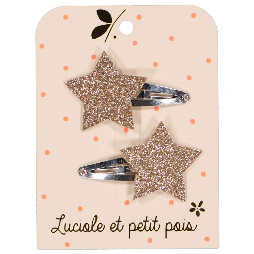 LUCIOLE ET PETIT POIS Barrettes étoiles ma petite pointure 