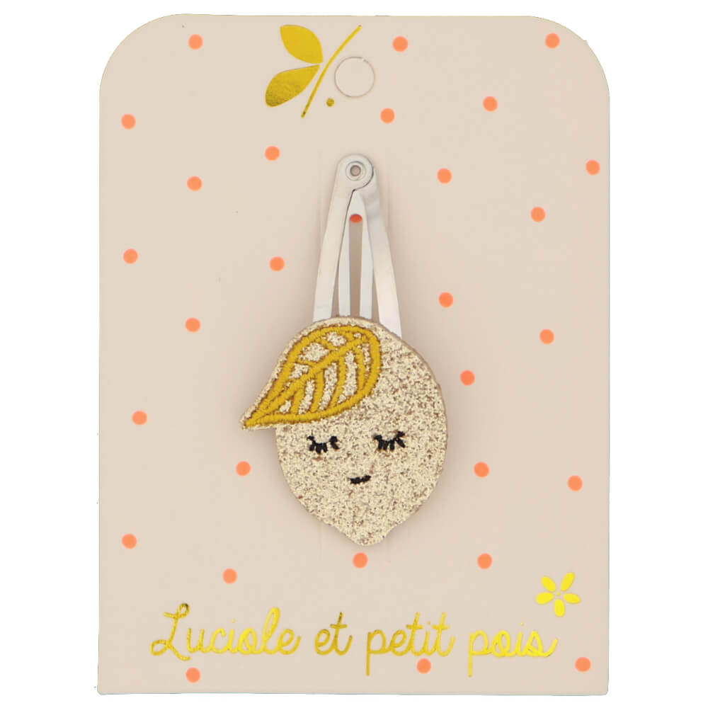 LUCIOLE ET PETIT POIS Barrette citron ma petite pointure 