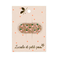 LUCIOLE ET PETIT POIS Barrette cerises roses ma petite pointure 